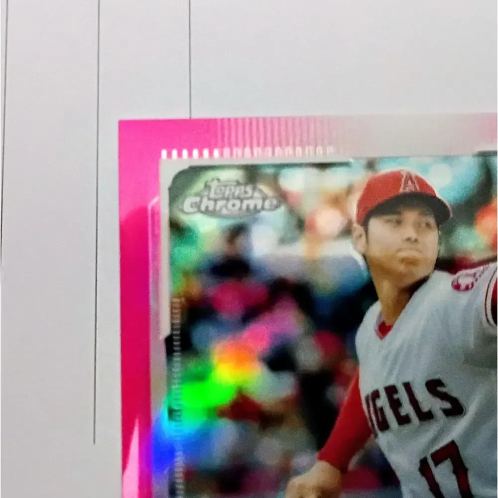 Shohei Ohtani #159 Topps Chrome Magenta REFRACTOR SP 154/399 - Picture 9 of 12